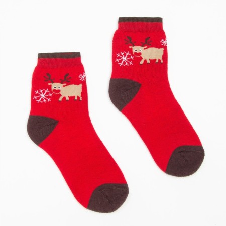 Women's socks, red color, size 23-1