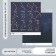 Scrapbooking paper bilateral "constellation" density 180 g 15.5x17 cm