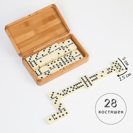 Domino "Astrog", 28 pcs, knuckles 5 x 2.5 cm, 12 x 20 cm