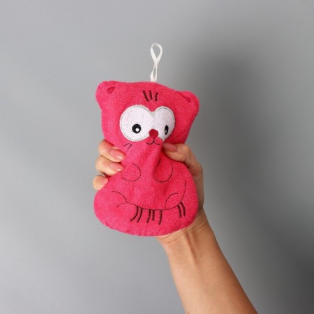 Body washcloth children's share "cats", color mix-11
