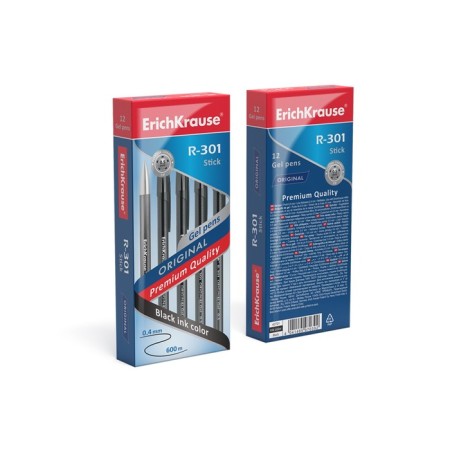 Gel handle R-301 Original Gel, node 0.5 mm, black ink, letter line length 600 meters-2