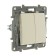 Switch Legrand Etika 672302, 10 A, 2 keys, hidden, ivory