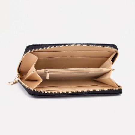 Women's wallet with lightning, black color-2