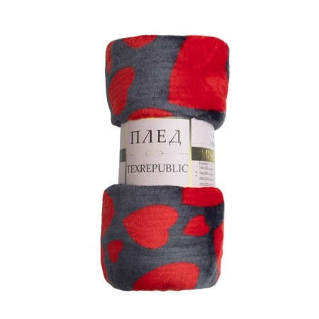 Texrepublic blanket, size 180x200 cm, red color-1