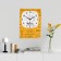 Carty clock is wall-mounted, interior "kitchen rules", 30 x 40 cm, on canvas, silent