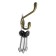 Hook furniture tundra TKD034, two -rod, gold/black