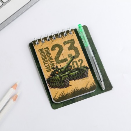 Set of “Real Hero” 9 x 10.4 cm: notebook and mini-hand-1