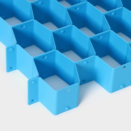 Organizer under the boxes, 8 partitions, 34.3 × 6.6 cm, color mix-3