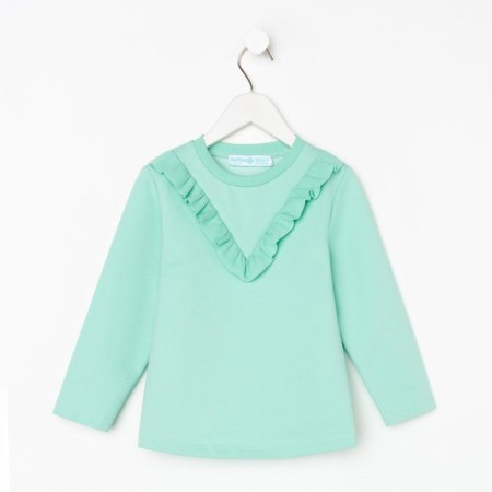 Sweatshirt for the girl KAFTAN "Basic Line" size 30 (98-104), mint color-7