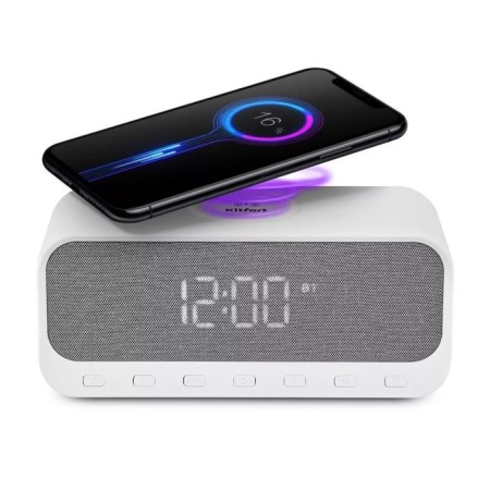 KITFORT-BUDING KT-3702, electronic, wireless charging, column, from battery, white-3