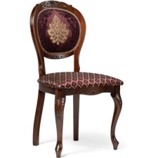 Chair wooden chair Adriano 2 array of beech/fabric, cherry/burgundy 50x54x97 cm