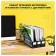 Capital, vertical, 3 compartments, black