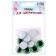 Elose -based eyes, set of 10 pcs., Size 1 pc. - 18 mm, green color