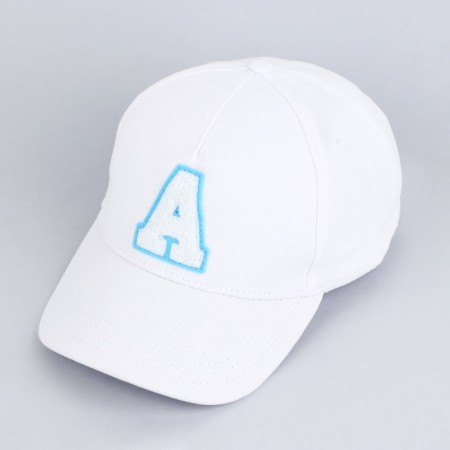 Women's cap "A", white color, rr 56-4