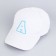 Women's cap "A", white color, rr 56