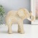 Souvenir Polystone "White Elephant with gold - layers" 16x7x13.5 cm