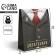 Gift package laminated, packaging, "gentleman", ml 21 x 25 x 8 cm