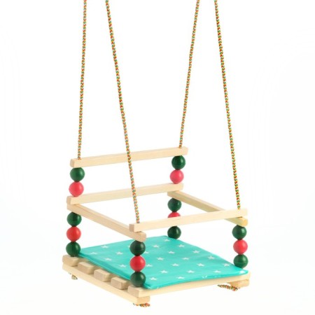 Suspended armchair for a playing site with a soft seat, "breeze", seat 34x28 cm-4