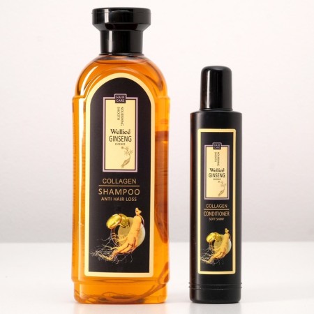 Hair set, ginseng root shampoo, 420 ml and ginseng hair air conditioner, 100 ml-1