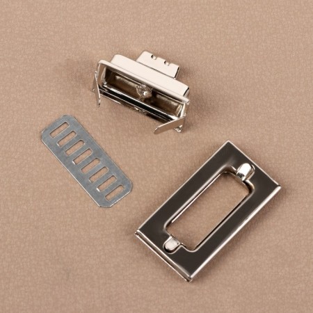 Bag Fraille, 4.4 × 2.5 cm, silver color-1
