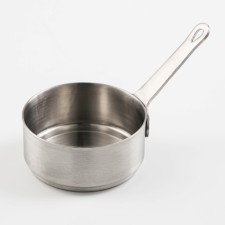 Stainless steel bucket, 120 ml, 7 × 7 × 3.5, brand steel 304, metal handle, silver color