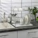 Dishes for dishes with a pallet 2-tier, table-mounted, 37.5 × 29 × 40 cm, color chromium
