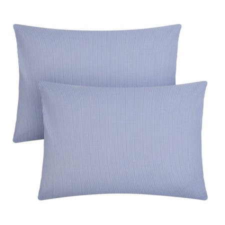 Set of pillowcases "Etel" strip 50x70 cm - 2 pcs, blue, 100% cotton, calico