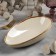 Ceramic dish for supply "sapphire", 21 × 12.5 × 5.5 cm, beige color