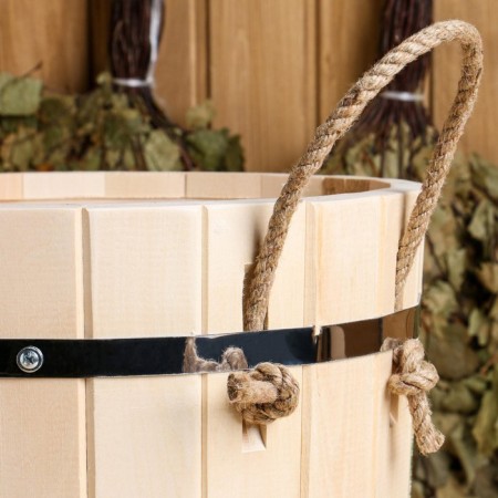 LIPS -13 -liter -panel, plastic insert, stainless rim, rope handles, "spruce branch"-3