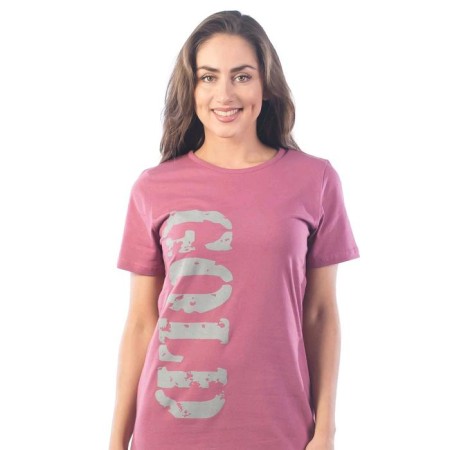 Gold tunic, size 52, raspberry color-4