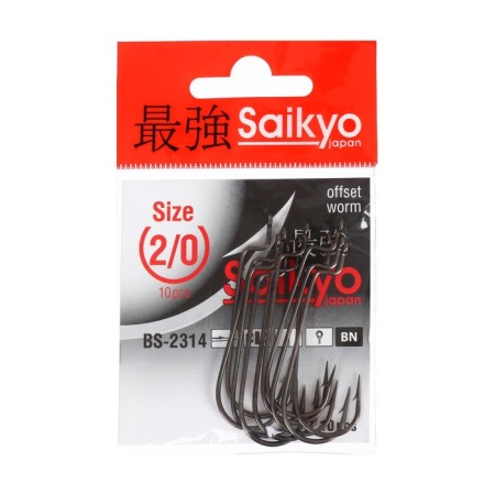 Hooks Saikyo BS-2314 BN No. 2/0, 10 pcs