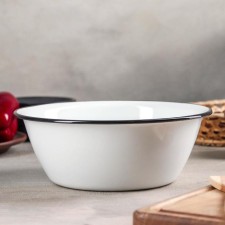 Bowl, 2 l, without decolleys, induction, white color
