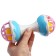 The rattle "Dumbbell", with elastic elements, 17 cm