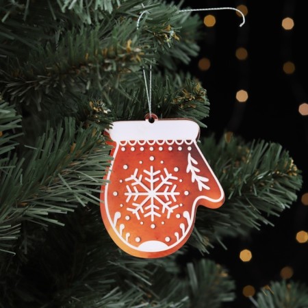A set of Christmas trees "gingerbread", 5 pcs, bilateral-3