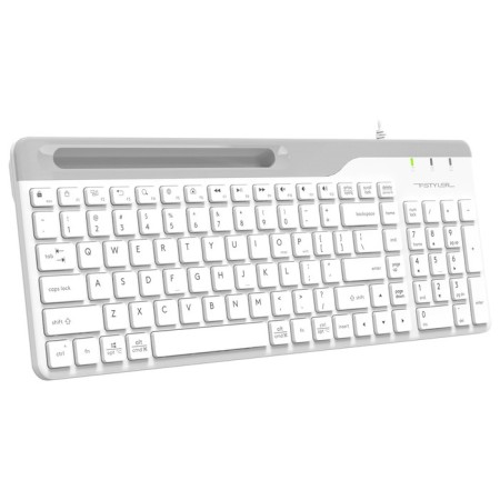 Keyboard A4Tech FSTYLER FK25 White/Gray USB Slim-6