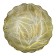 Glass dish with wavy edges "leaves", d = 305 mm, the color is transparent / gold