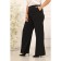 Female trousers, size 50, black color