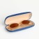 Case for glasses on the chosen chubby, length 16 cm, blue color