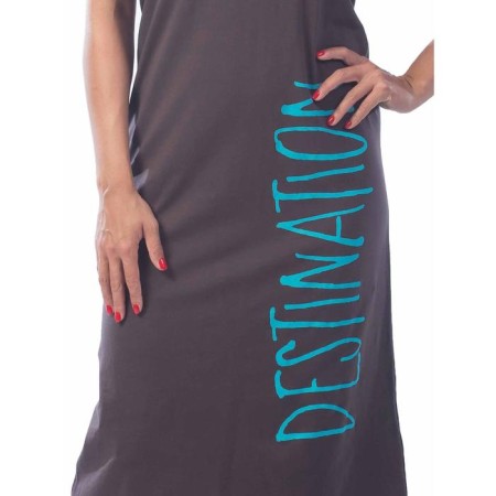 Women's dress, size 48, brown color-4