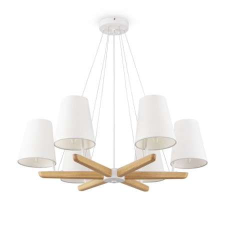 Suspended lamp 40W, 6HE14, 23,6x70.8 cm, white-3