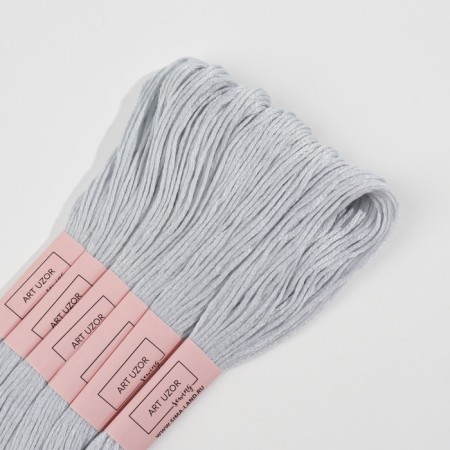 Set of threads Muline No. 3064, 8 ± 1 m, 6 pcs, the color is light gray-4