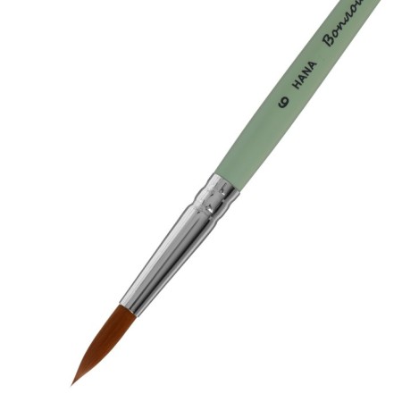 Synthetic brush is round, Hana embody No. 6 (hair length 24 mm), short matte handle-1