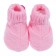 Baby booties, pink color, age 0-6 months