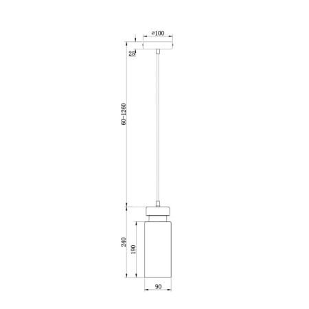 Suspension lamp Freya Come, E14, 1x40 W, 300x100x100 mm-5