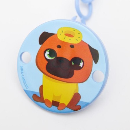 Holder for the nipple - dummy "Trend. Dogs ", on a chain, species mix-3