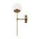 Wall lamp 60W, 1HE27, 42x13 cm, brass