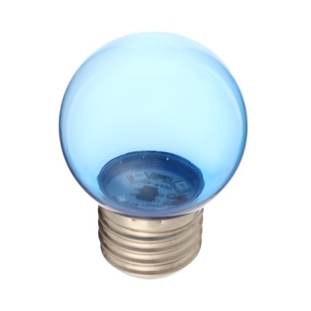 LED lamp, G45, E27, 1.5 W, for BelT-LITA, Transparent, Blue, set 10 pcs-2