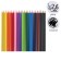 Pencils 24 colors Calligrata, economical, sharpened, hexagonal, plastic, cardboard packaging, euro suspension