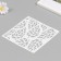 Plastic stencil "leaves" 15x15 cm