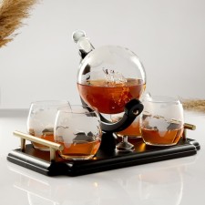 Mini-bar of travel, on tray, 4 people, rods 930 ml, glasses 300 ml, 19 x 34 x 23 cm